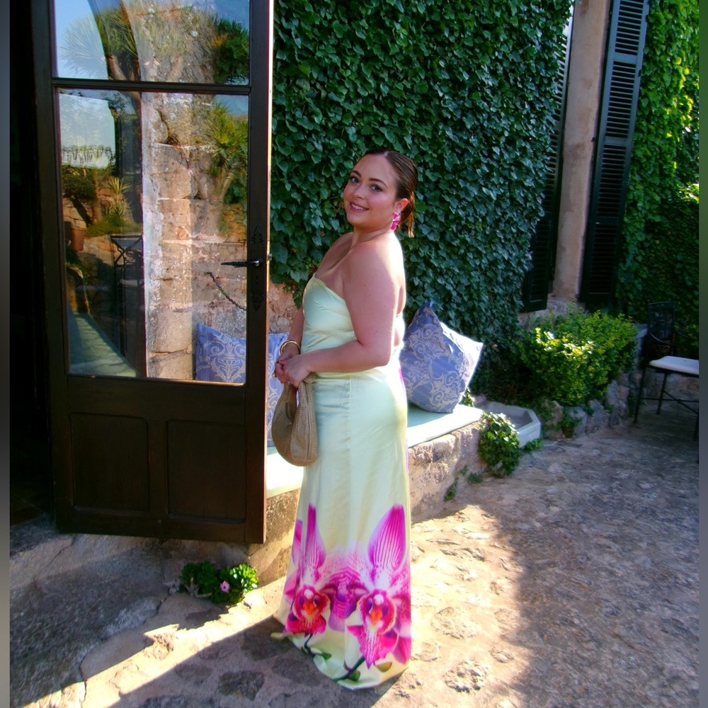 Runaway the Label - Celeste Maxi Dress in Orchid Yellow